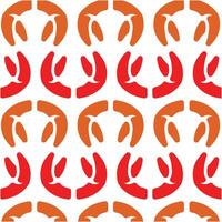 Crab hand pattern background illustration design template vector