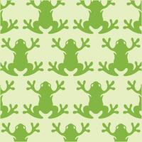 Frog animal pattern background illustration design template vector