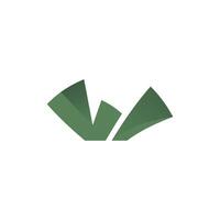 Monogram W Simple logo design, logotype element for template icon vector