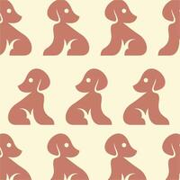 Dog Simple pattern background illustration design template vector