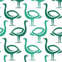 Ostrich animal pattern background illustration design template vector