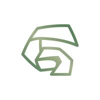 Letter G line modern and unique simple logo design, logo on white background vector
