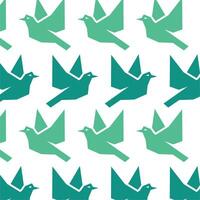 Flying bird geometric pattern background design template vector