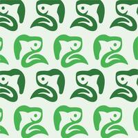 Fish leaf pattern background design template vector