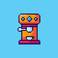 Pixel art Coffee Machine game asset design vector