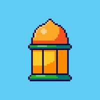 Pixel art Ramadan Lantern game asset design vector