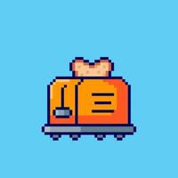 Pixel art Toaster game asset design vector