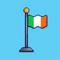 Pixel art Ireland Flag game asset design vector