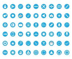 Modern and stylish icon set vector