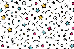a colorful pattern with stars and stars vector