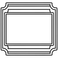 a black and white drawing of a frame vector