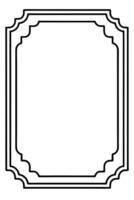 a black and white drawing of a square frame vector