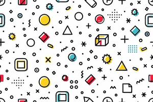 a colorful pattern with geometric shapes and shapes vector