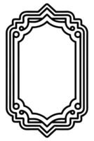 a black and white drawing of a frame vector