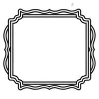 a black and white drawing of a frame vector
