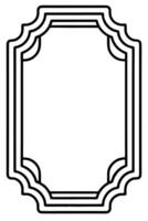 a black and white drawing of a frame vector