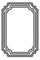 a black and white drawing of a frame vector