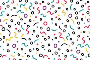 a colorful pattern with circles and lines vector