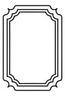 a black and white drawing of a frame vector