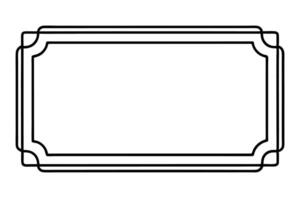 a blank frame with a white background vector
