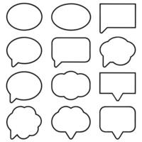speech bubbles set of speech bubbles illustration vector