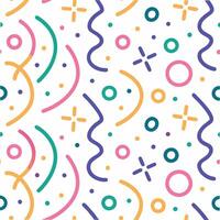 a colorful pattern with circles and shapes vector