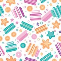 a colorful pattern with stars and stripes vector