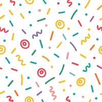 a colorful pattern with sprinkles and circles vector