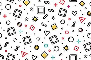 a colorful pattern with geometric shapes and shapes vector