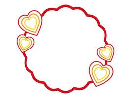 Valentine Day Frame Background Illustration vector