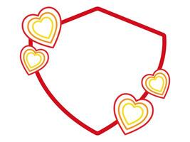 Valentine Frame Background Heart Illustration vector