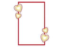 Heart Background Frame Valentine Day vector