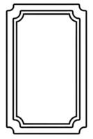 a black and white drawing of a frame vector