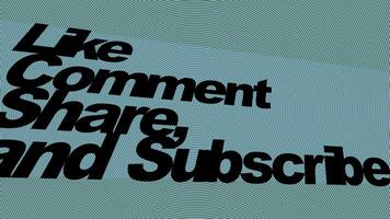 Like, comment, share, and subscribe. outro text, and retro-futuristic video