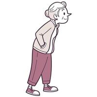 an illustration of a person standing with their hands on their hips vector