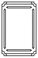 a black and white drawing of a frame vector