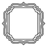 a black and white drawing of a frame vector