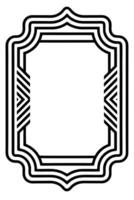 a black and white drawing of a frame vector