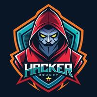 the logo for hacker, a team in the esports scene vector