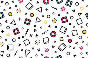 seamless pattern with geometric shapes and colors vector