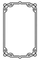 a black and white drawing of a frame vector