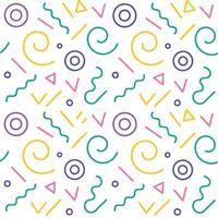 a colorful pattern with geometric shapes and lines vector