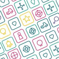 a colorful set of icons on a white background vector