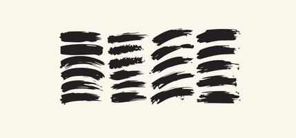 Print set of hand drawn brushes vector