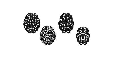 Print human brain icon design vector