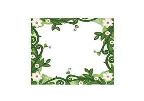 Print Floral Background Frame vector
