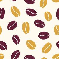 Bunch of Coffee Bean Seamless Pattern illustration Design vector