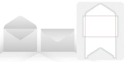 die cut envelope templates isolated background for your message, packaging branding, products compartments unique designs, minimalist conceptual holder, wedding invitation envelopes, container die cut vector