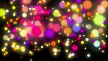 Colorful Bokeh Abstract Motion, Bright Light Particle Transition video