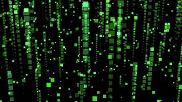 Digital Matrix Code Animation, Futuristic Green Data Stream video